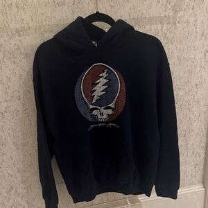 Grateful Dead I Steal Your Face Navy Hoodie Sweatshirt Size Medium